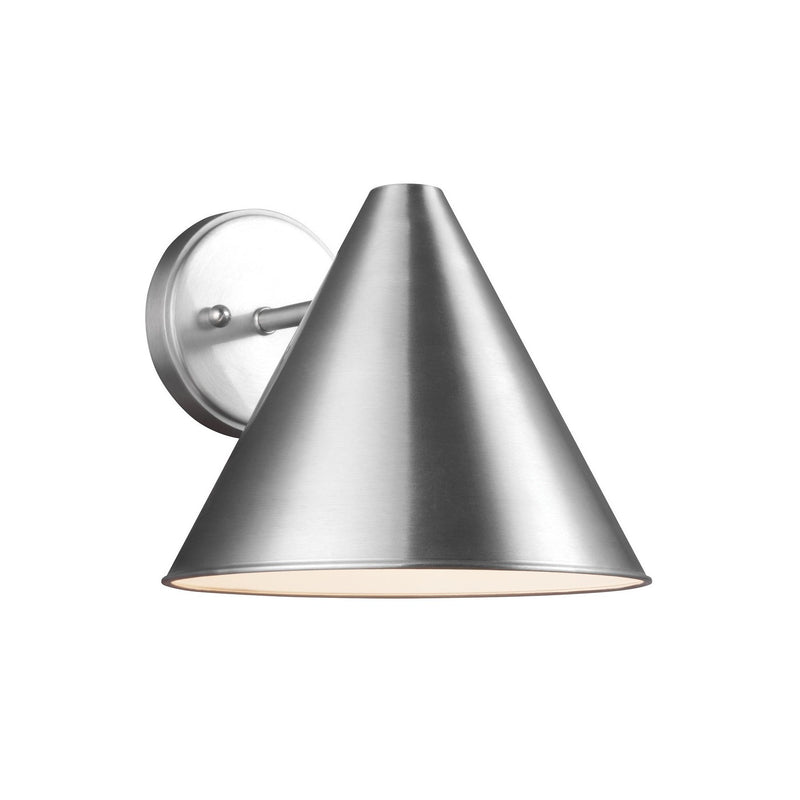 Generation Lighting - 8538501-04 - One Light Outdoor Wall Lantern - Crittenden - Satin Aluminum