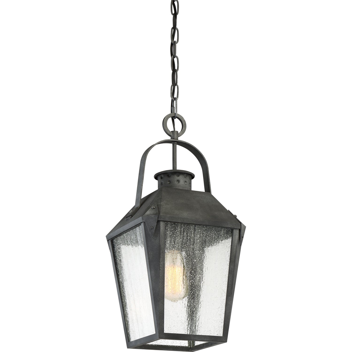 Quoizel - CRG1910MB - One Light Outdoor Hanging Lantern - Carriage - Mottled Black