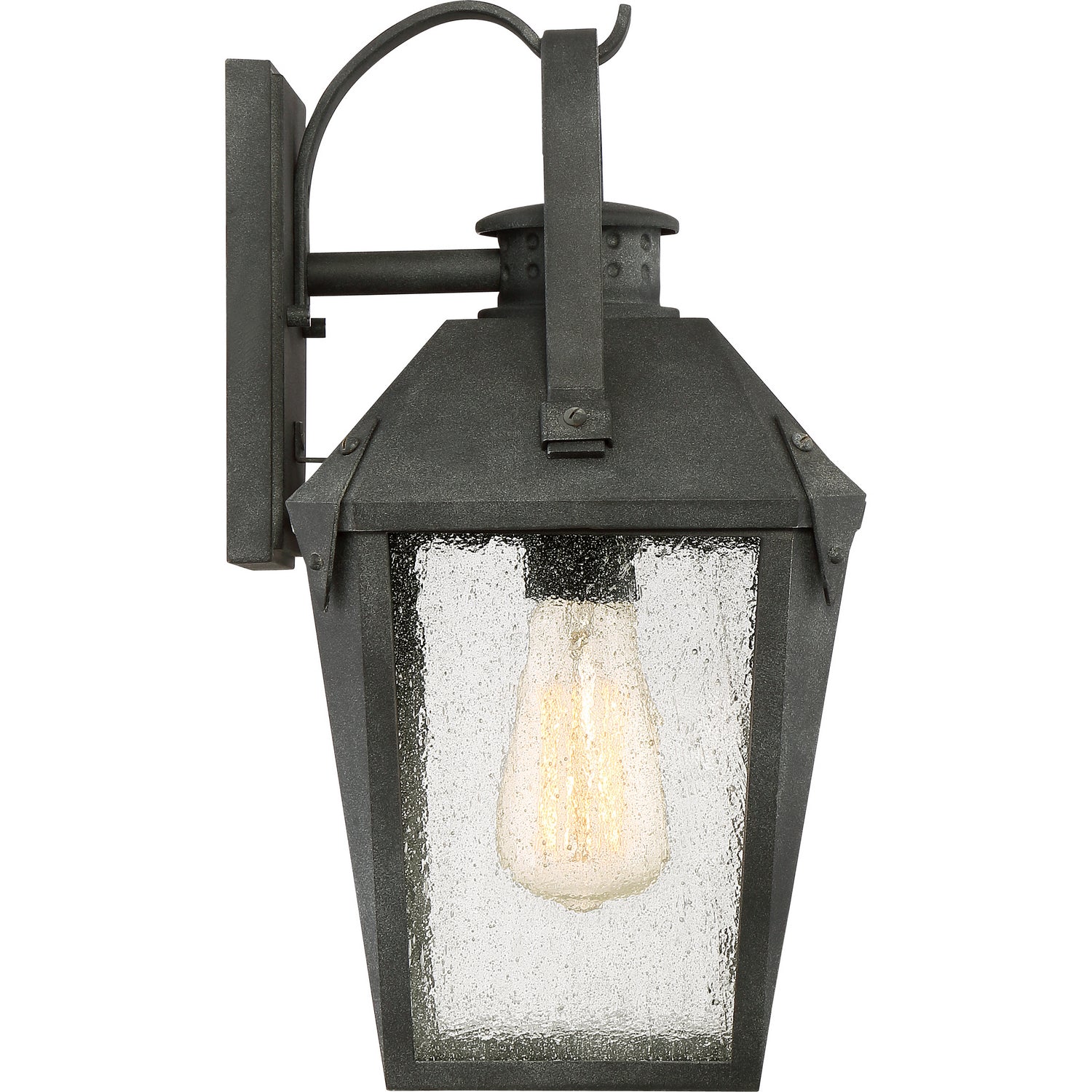 Quoizel - CRG8408MB - One Light Outdoor Wall Lantern - Carriage - Mottled Black