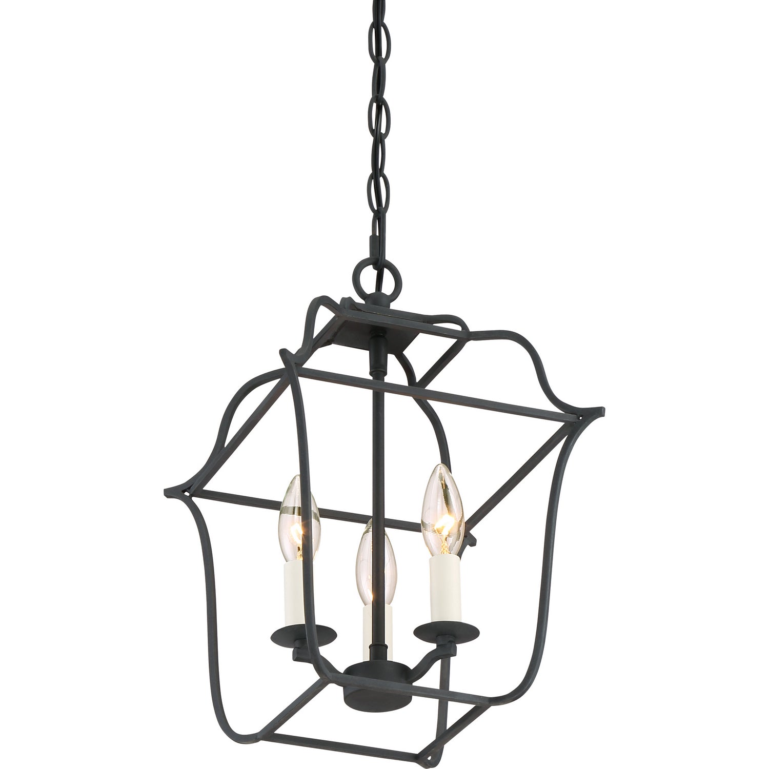Quoizel - GLY5203BA - Three Light Foyer Pendant - Gallery - Royal Ebony