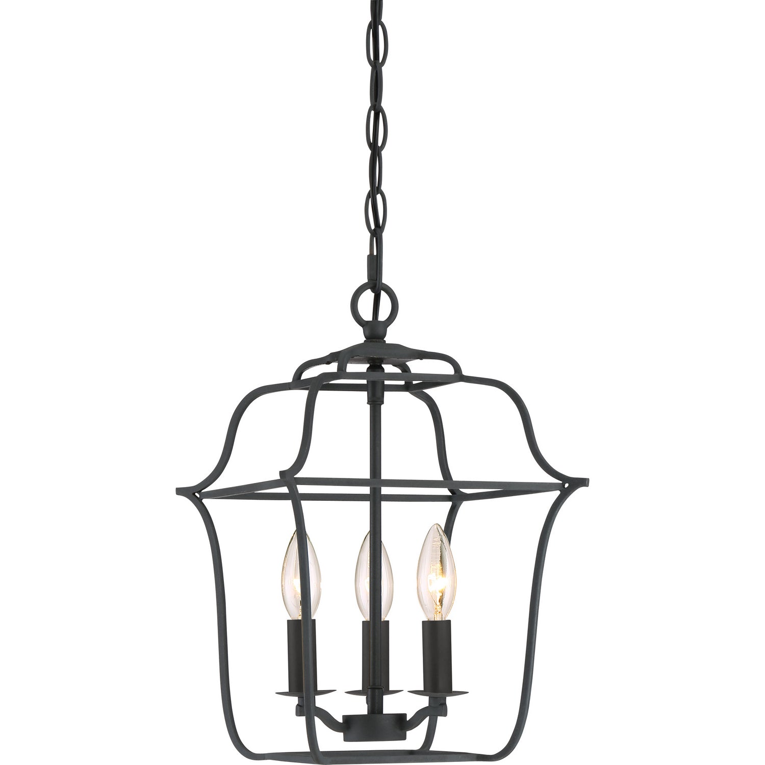 Quoizel - GLY5203BA - Three Light Foyer Pendant - Gallery - Royal Ebony