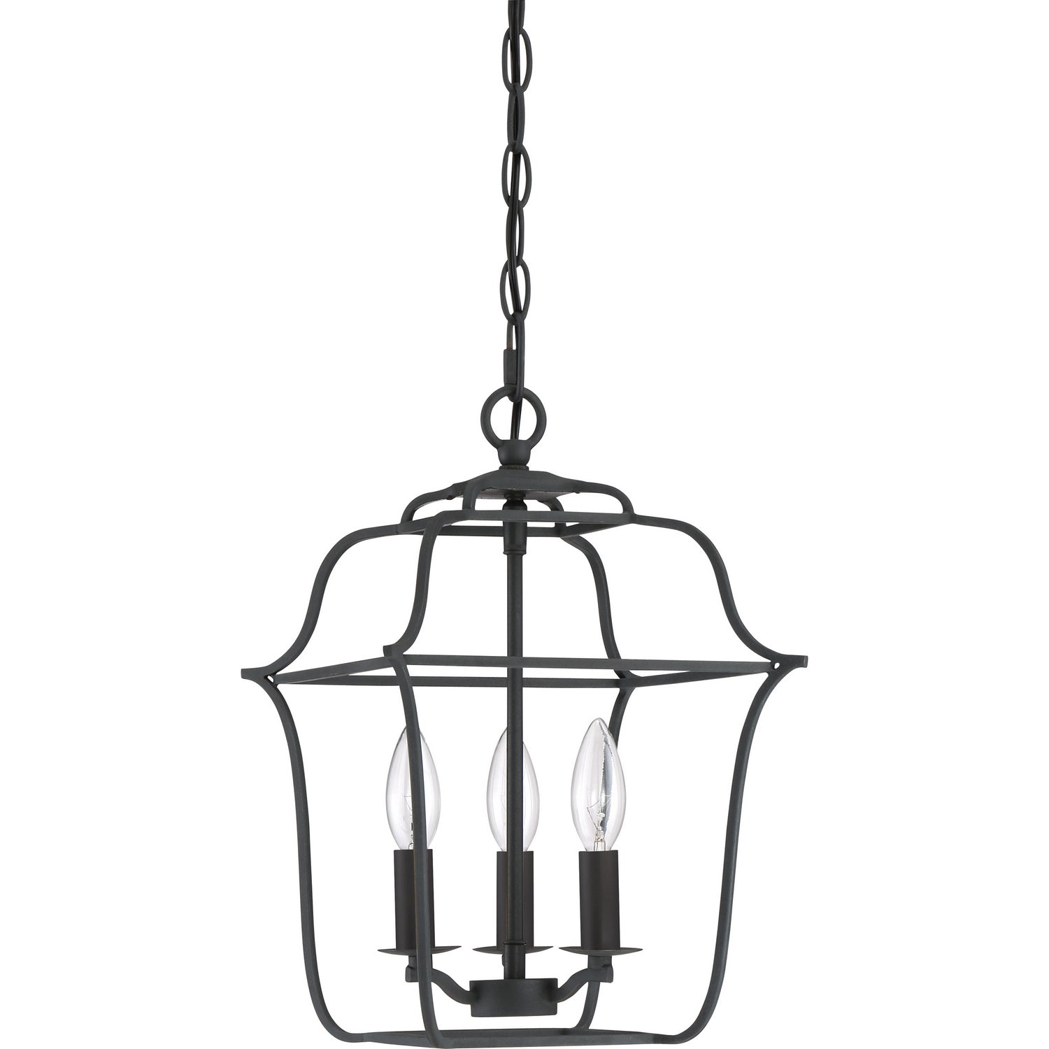 Quoizel - GLY5203BA - Three Light Foyer Pendant - Gallery - Royal Ebony