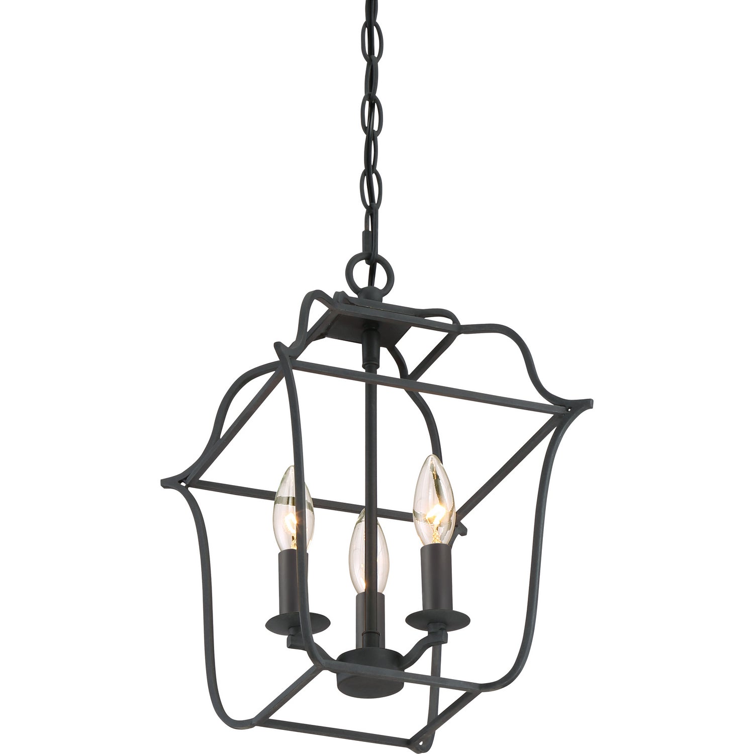 Quoizel - GLY5203BA - Three Light Foyer Pendant - Gallery - Royal Ebony