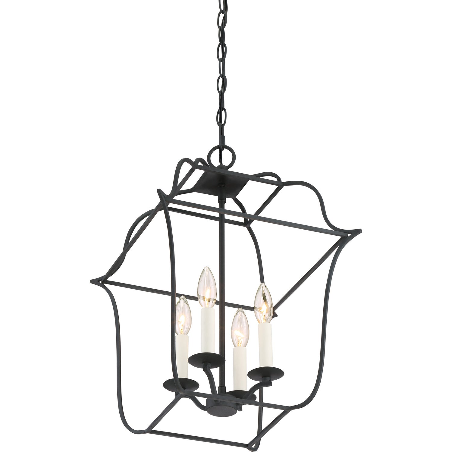 Quoizel - GLY5204BA - Four Light Foyer Pendant - Gallery - Royal Ebony