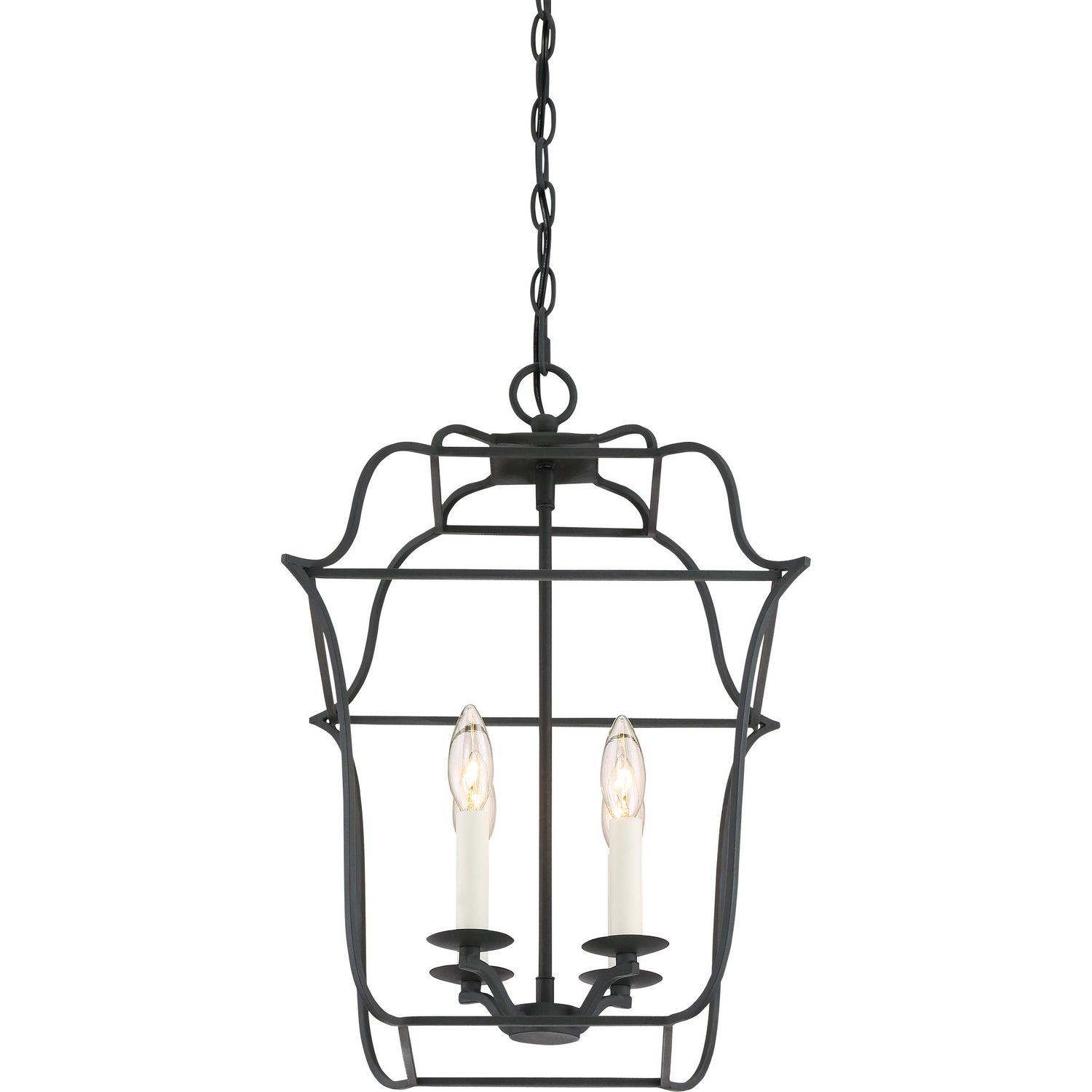 Quoizel - GLY5204BA - Four Light Foyer Pendant - Gallery - Royal Ebony