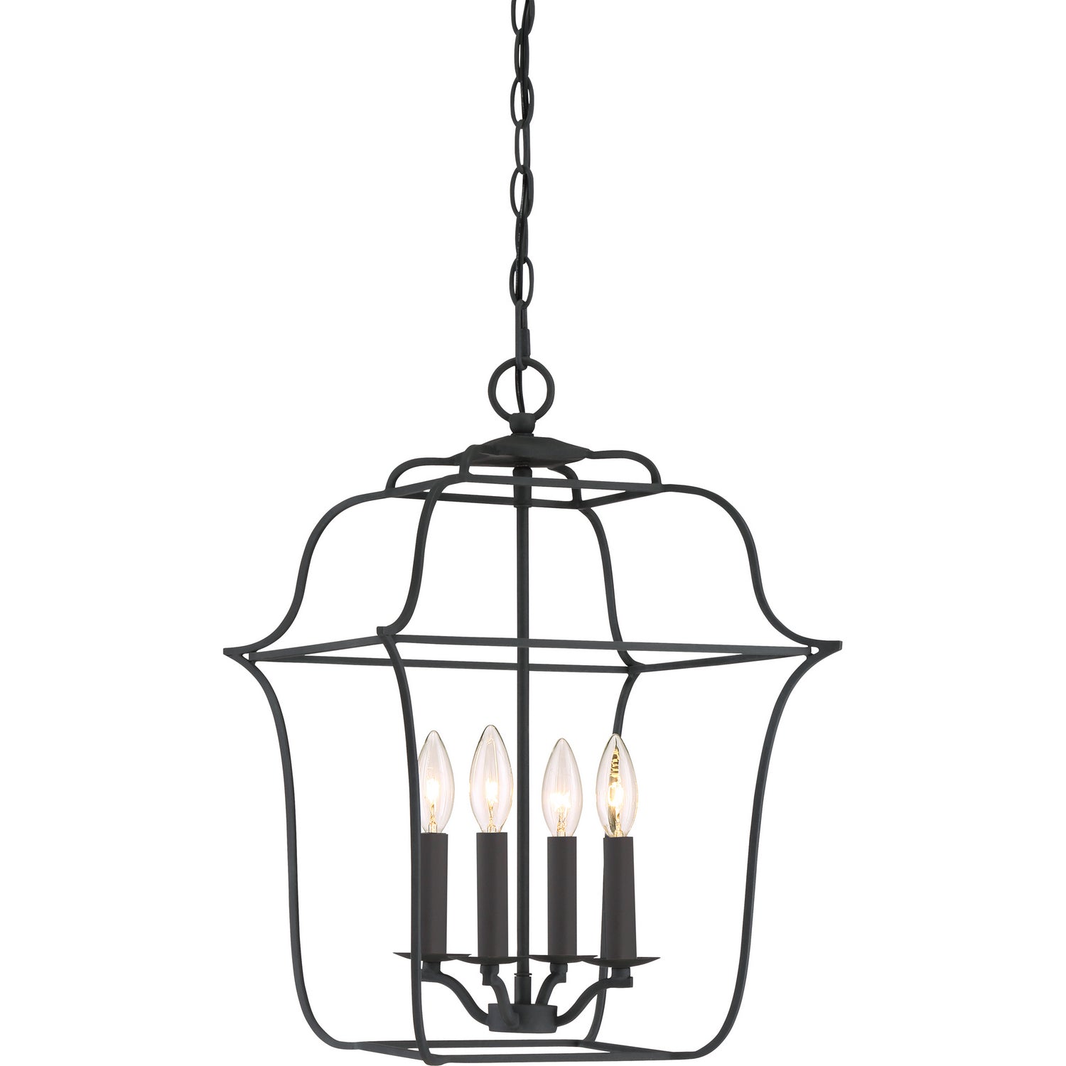 Quoizel - GLY5204BA - Four Light Foyer Pendant - Gallery - Royal Ebony