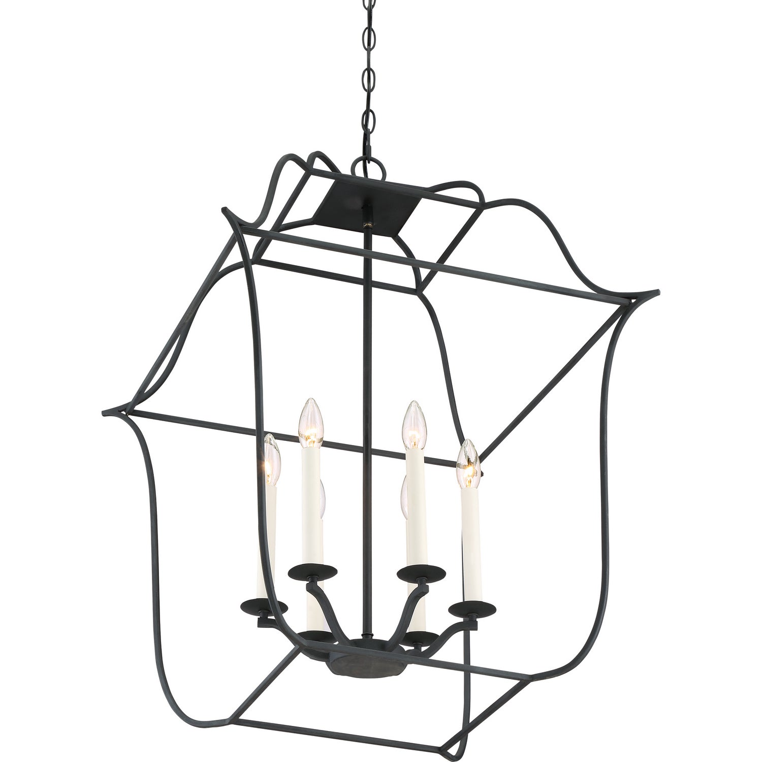 Quoizel - GLY5206BA - Six Light Foyer Pendant - Gallery - Royal Ebony