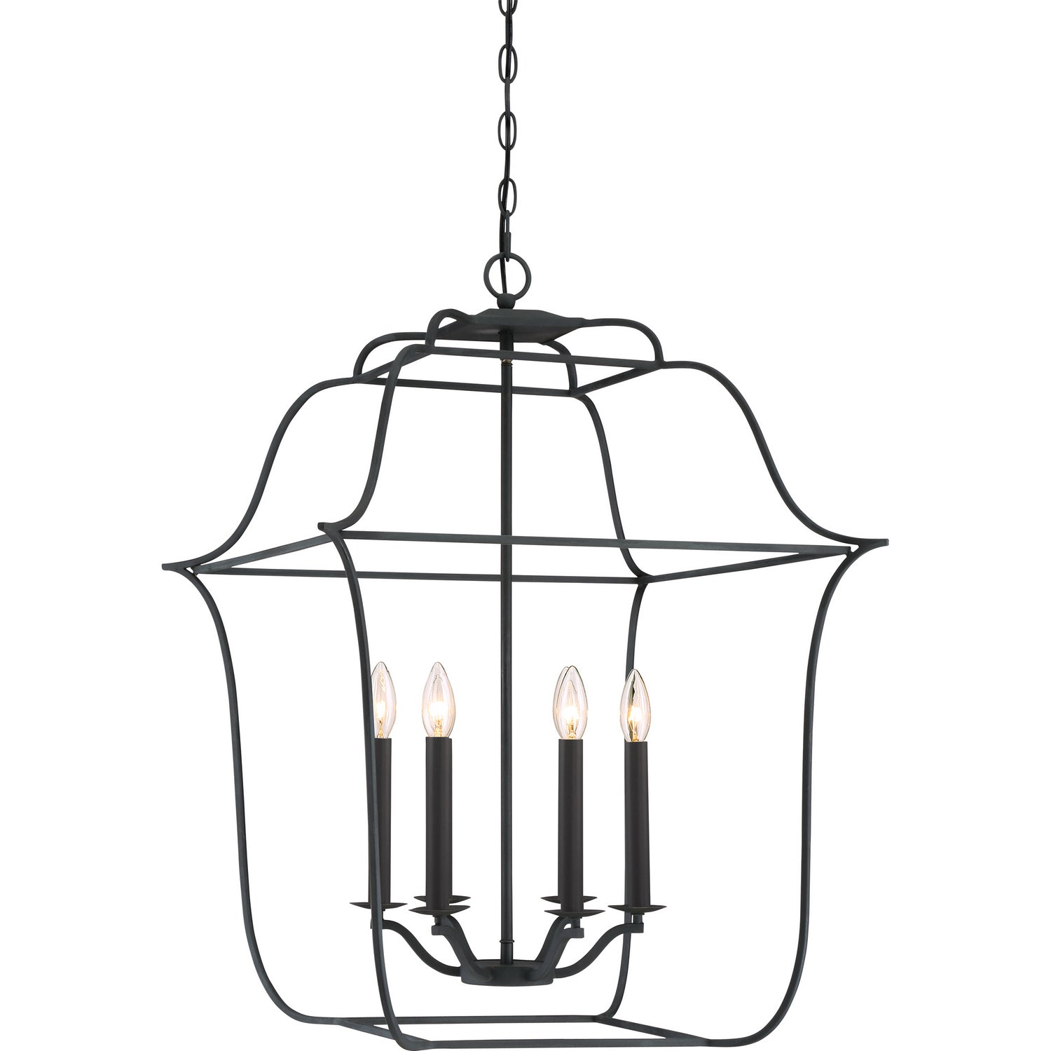 Quoizel - GLY5206BA - Six Light Foyer Pendant - Gallery - Royal Ebony