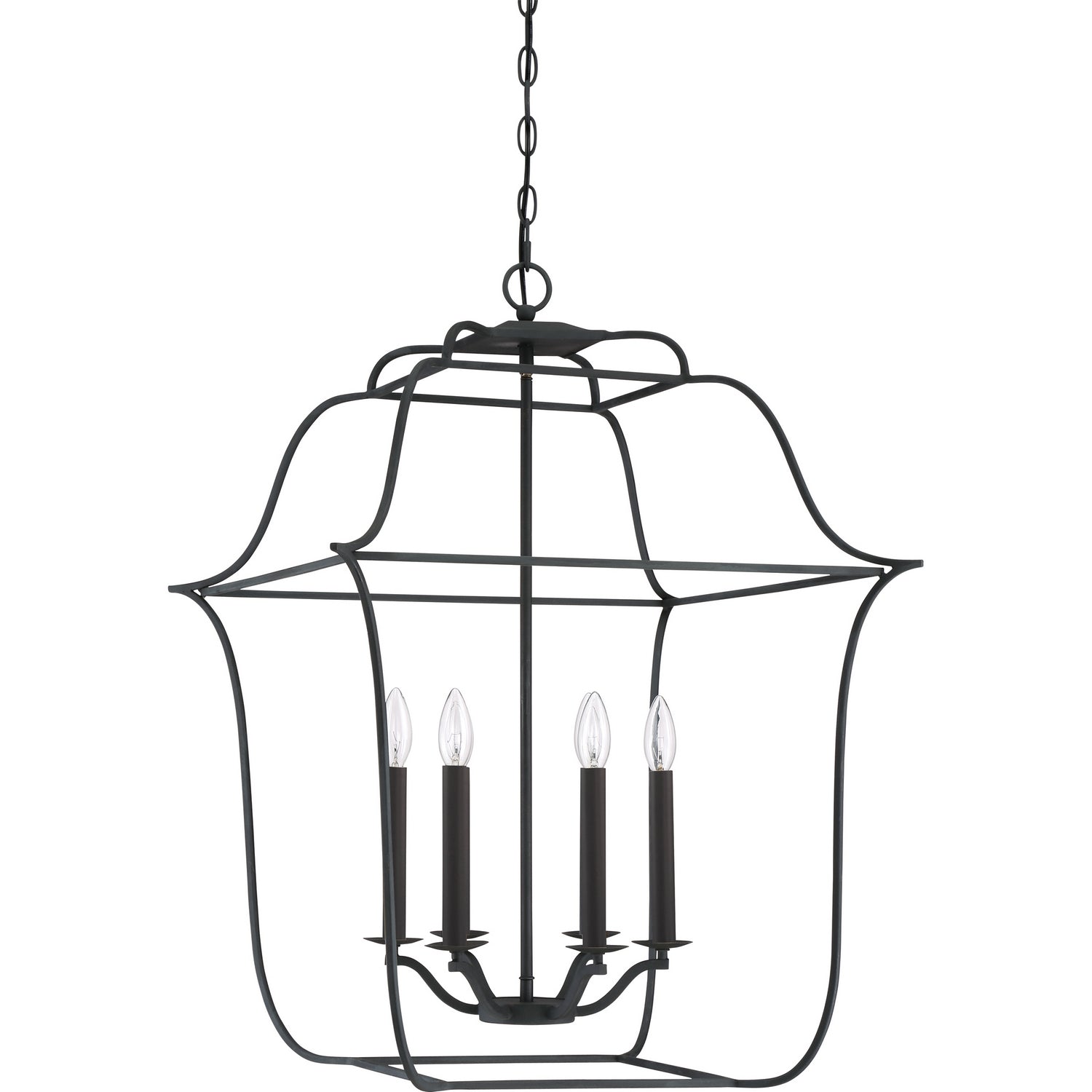 Quoizel - GLY5206BA - Six Light Foyer Pendant - Gallery - Royal Ebony