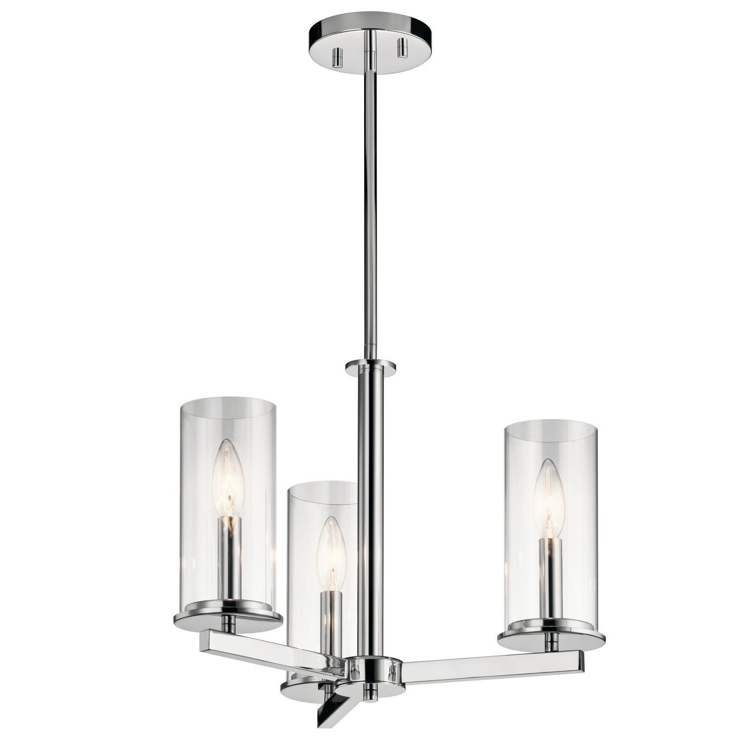 Kichler - 43997CH - Three Light Chandelier/Semi Flush - Crosby - Chrome