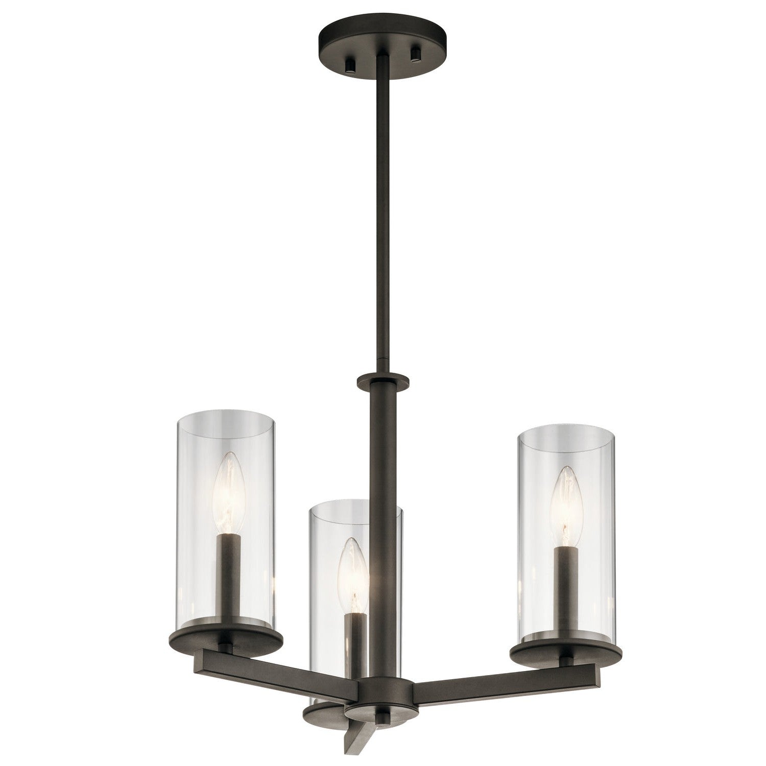 Kichler - 43997OZ - Three Light Chandelier/Semi Flush - Crosby - Olde Bronze