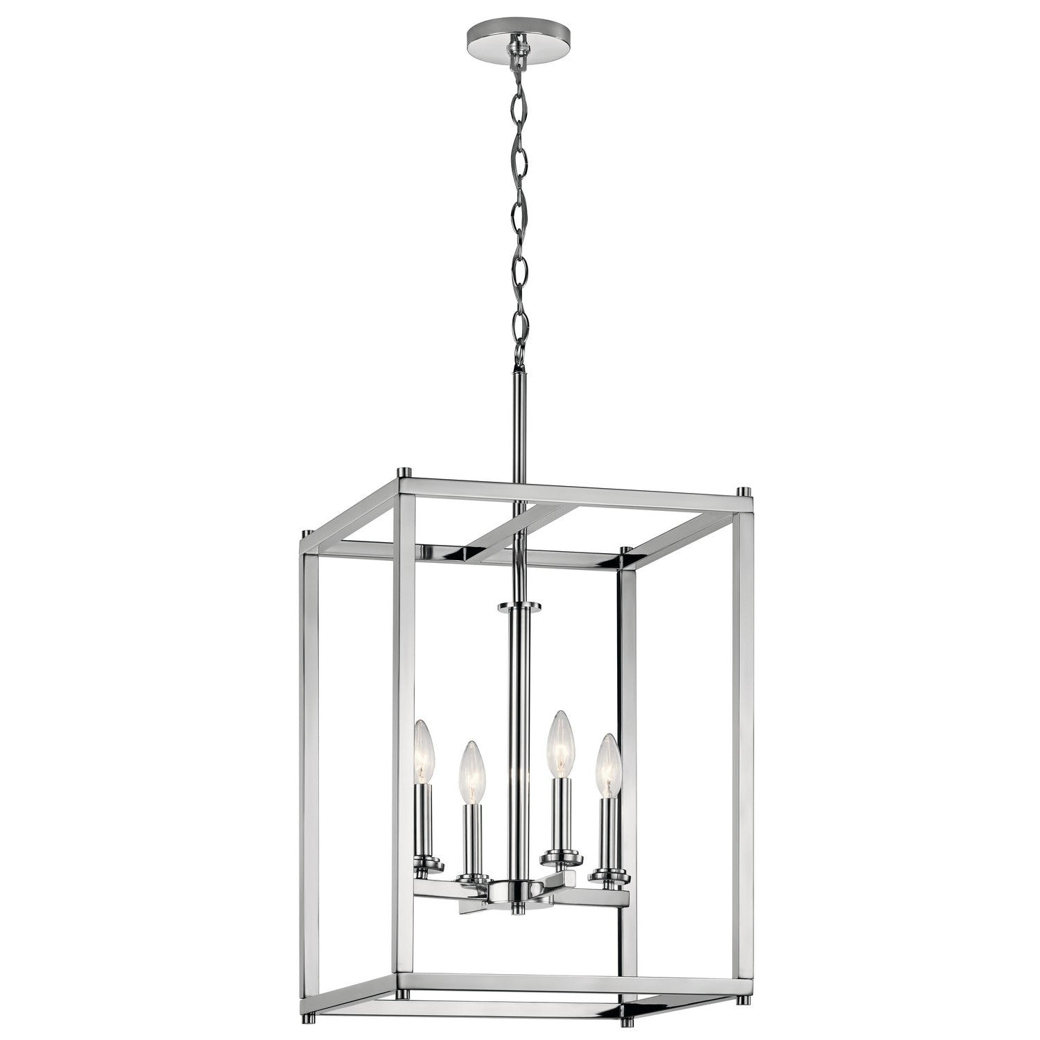 Kichler - 43998CH - Four Light Foyer Pendant - Crosby - Chrome