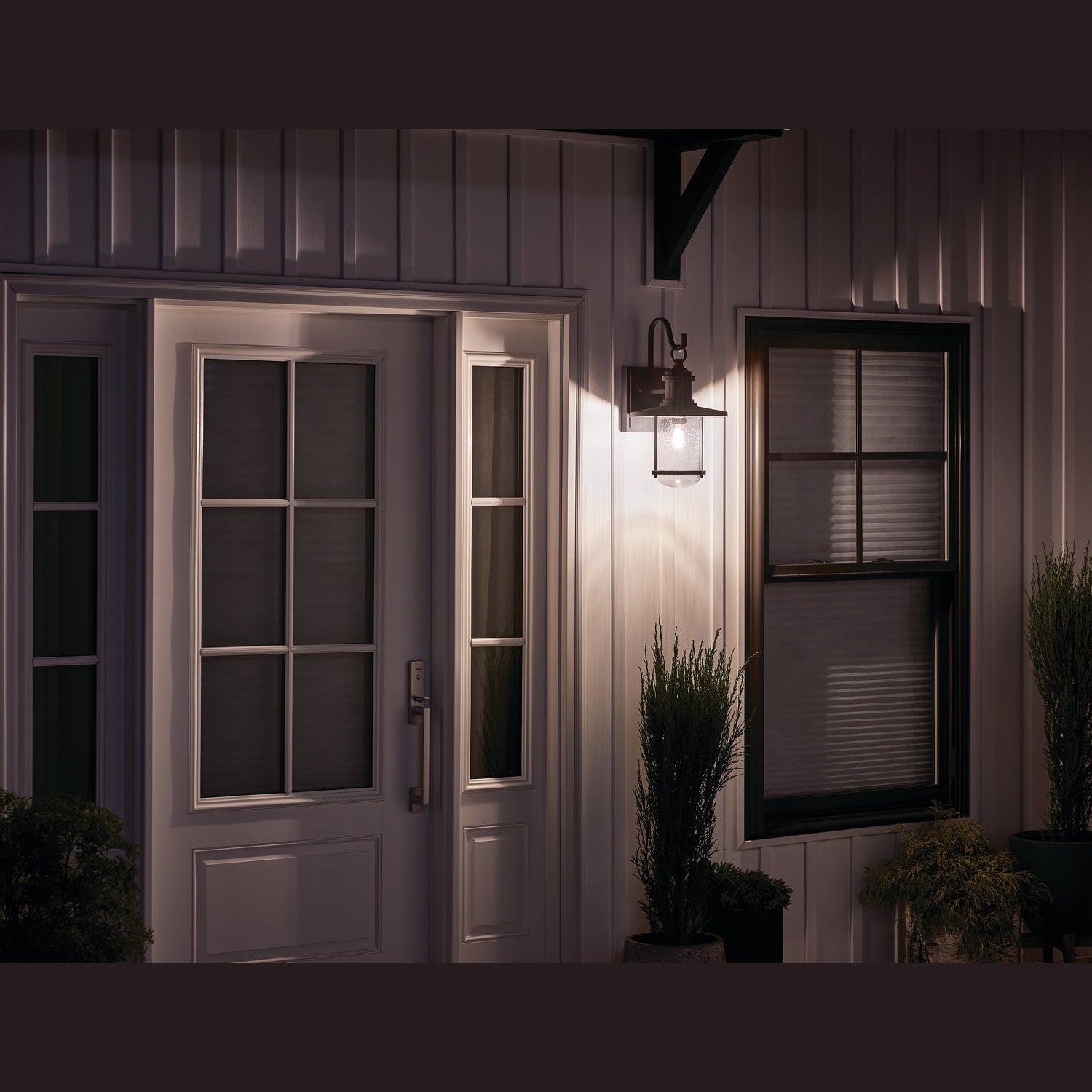 Kichler - 49193WZC - One Light Outdoor Wall Mount - Riverwood - Weathered Zinc
