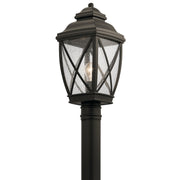 Kichler - 49843OZ - One Light Outdoor Post Mount - Tangier - Olde Bronze
