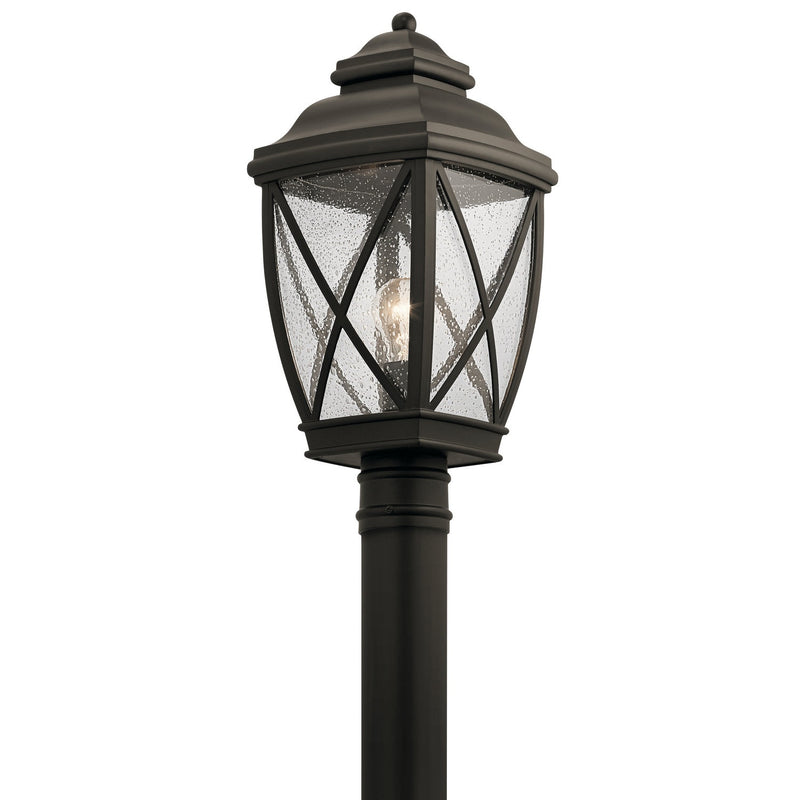 Kichler - 49843OZ - One Light Outdoor Post Mount - Tangier - Olde Bronze