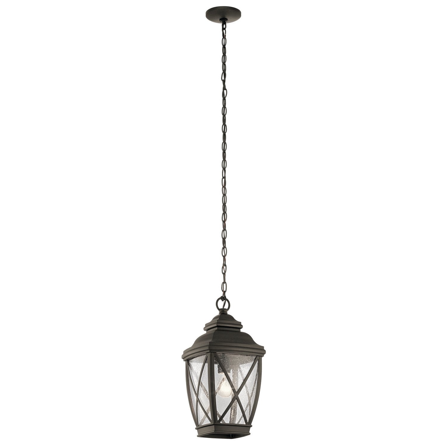 Kichler - 49844OZ - One Light Outdoor Pendant - Tangier - Olde Bronze