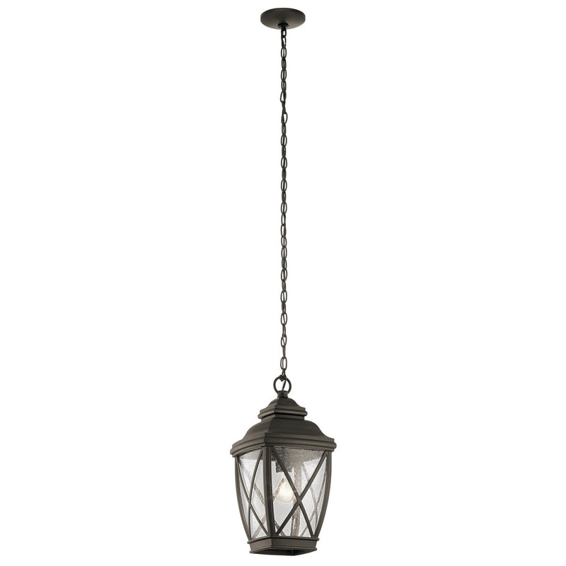 Kichler - 49844OZ - One Light Outdoor Pendant - Tangier - Olde Bronze