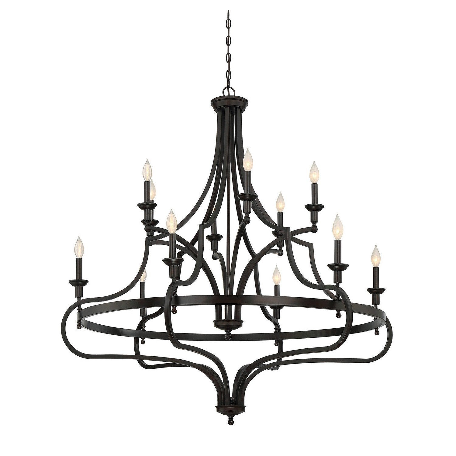 Savoy House - 1-9084-12-13 - 12 Light Chandelier - Shields - English Bronze