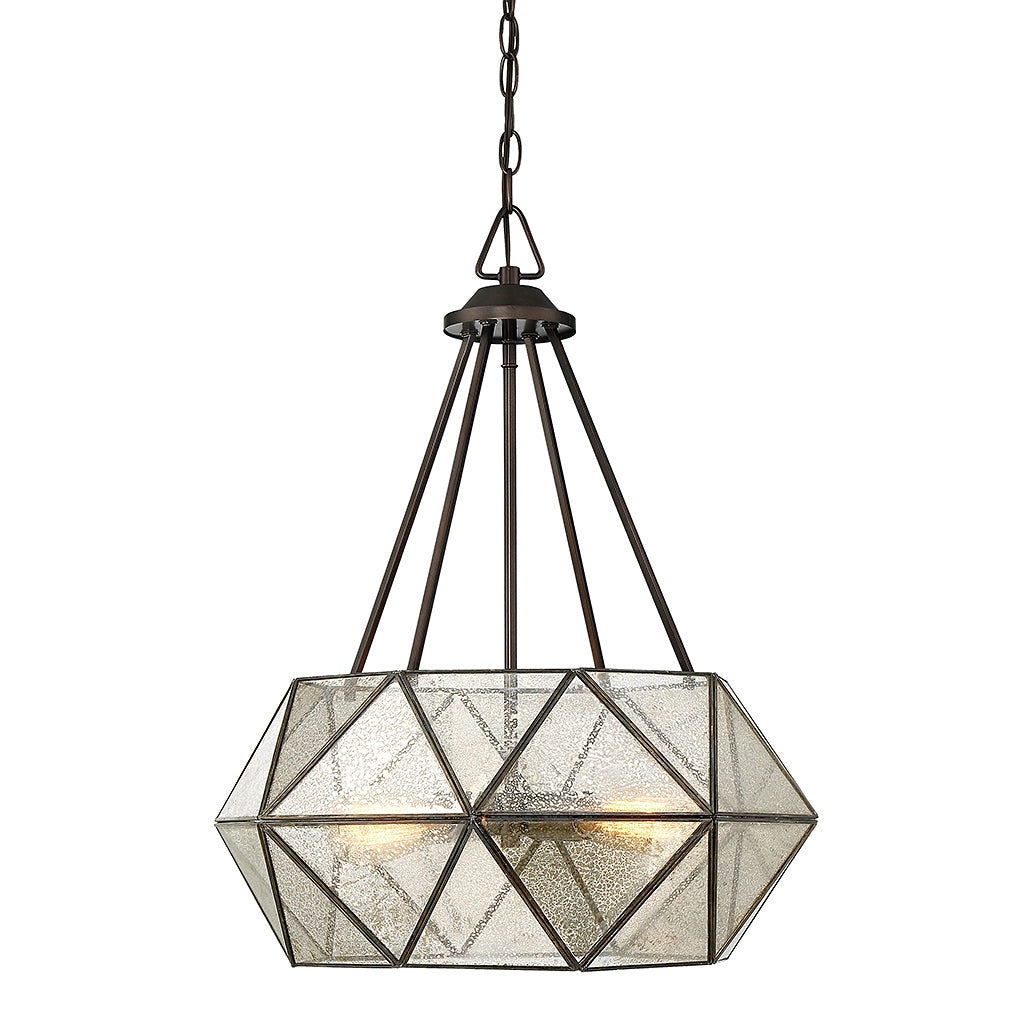 Savoy House - 7-9008-4-28 - Four Light Pendant - Tartan - Oiled Burnished Bronze