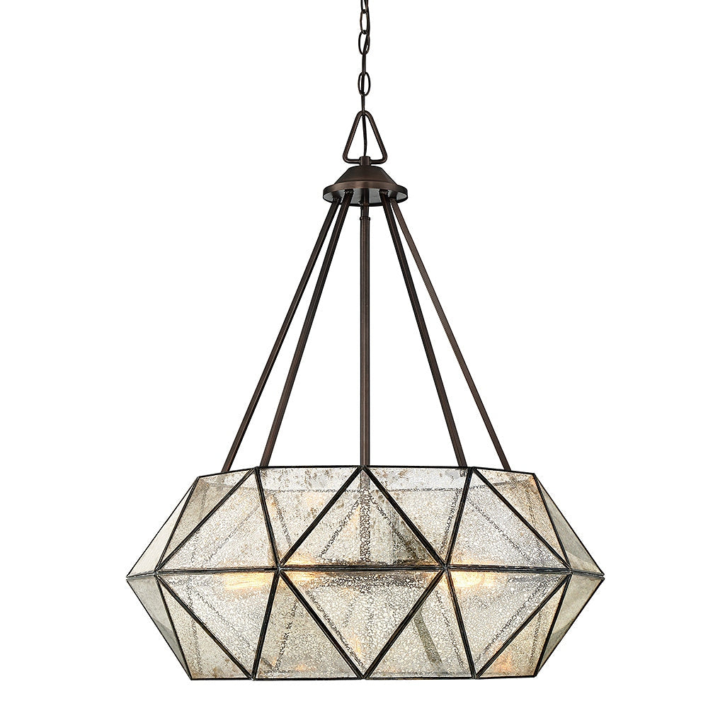Savoy House - 7-9009-5-28 - Five Light Pendant - Tartan - Oiled Burnished Bronze