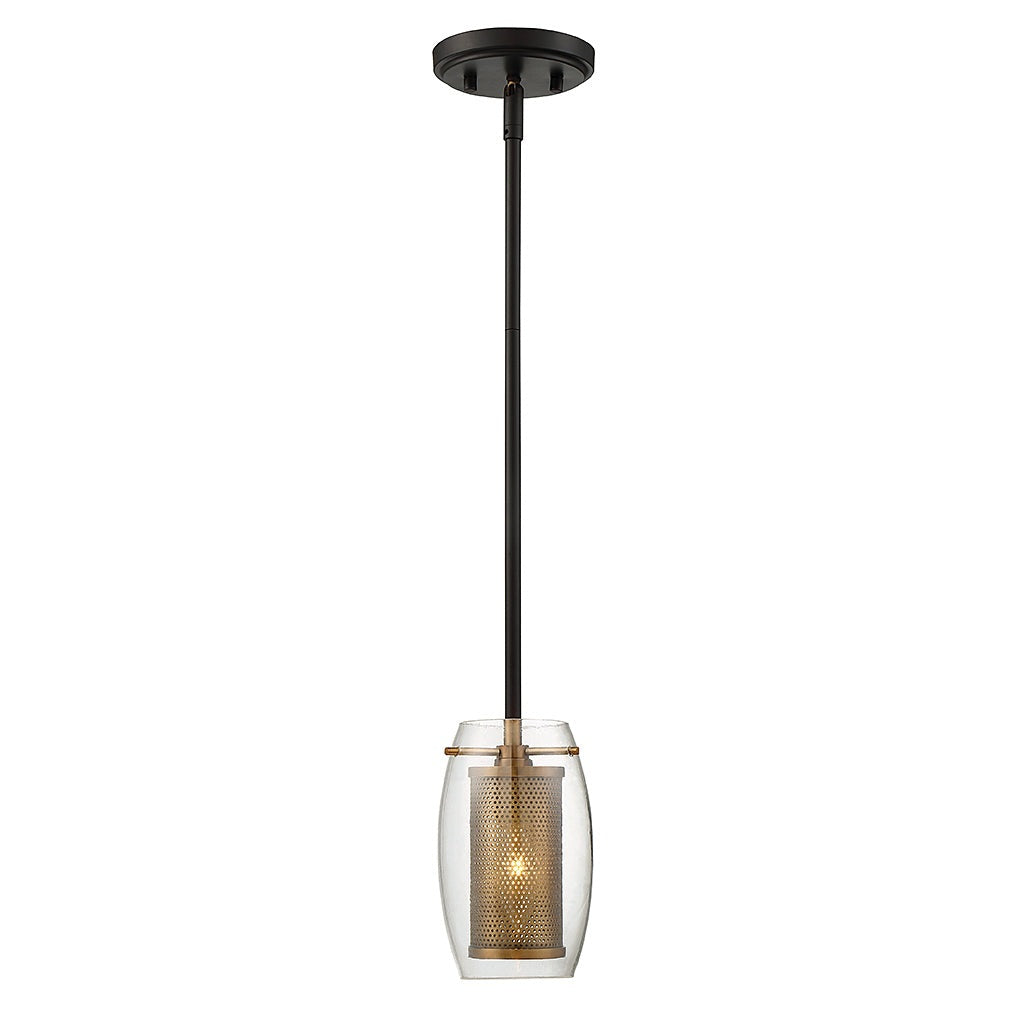 Savoy House - 7-9064-1-95 - One Light Pendant - Dunbar - Warm Brass with Bronze