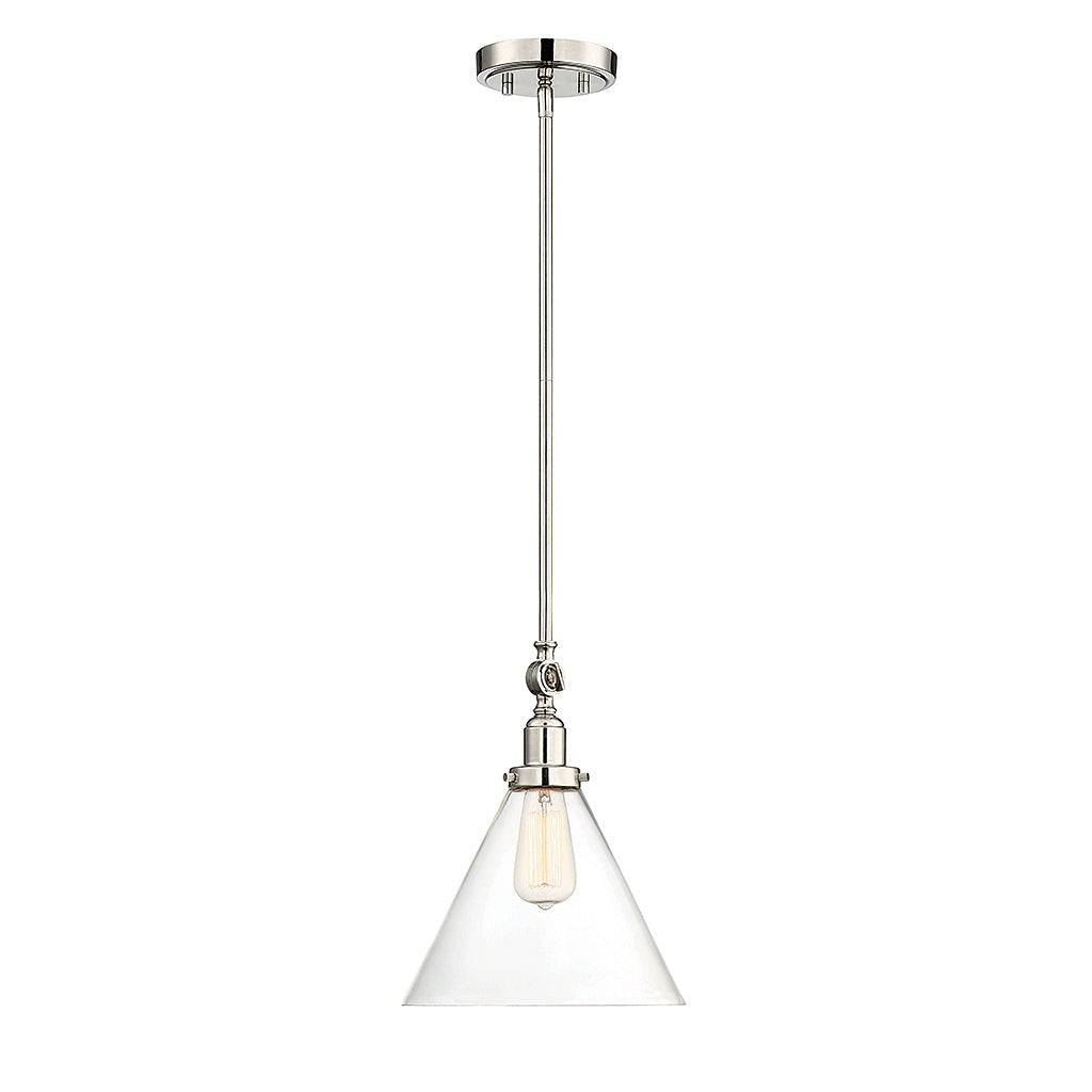Savoy House - 7-9132-1-109 - One Light Pendant - Drake - Polished Nickel
