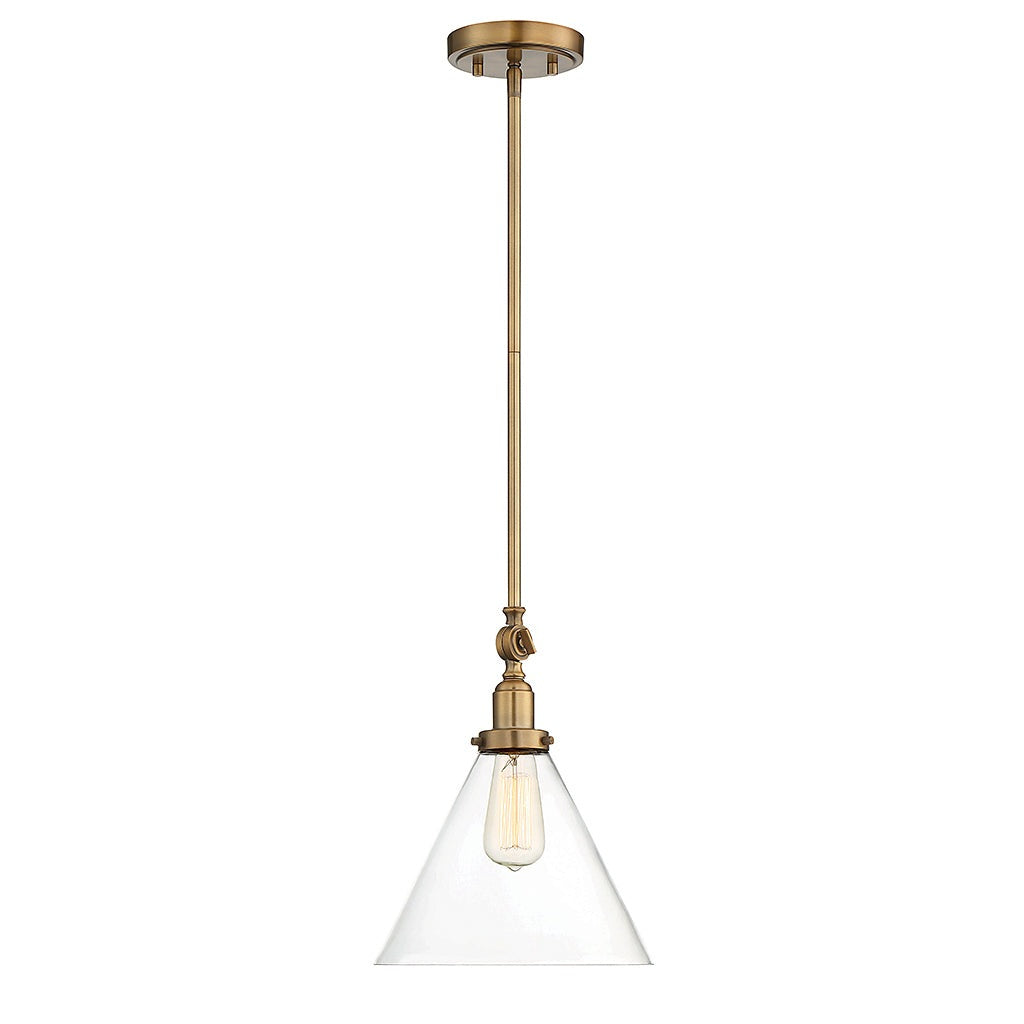 Savoy House - 7-9132-1-322 - One Light Pendant - Drake - Warm Brass