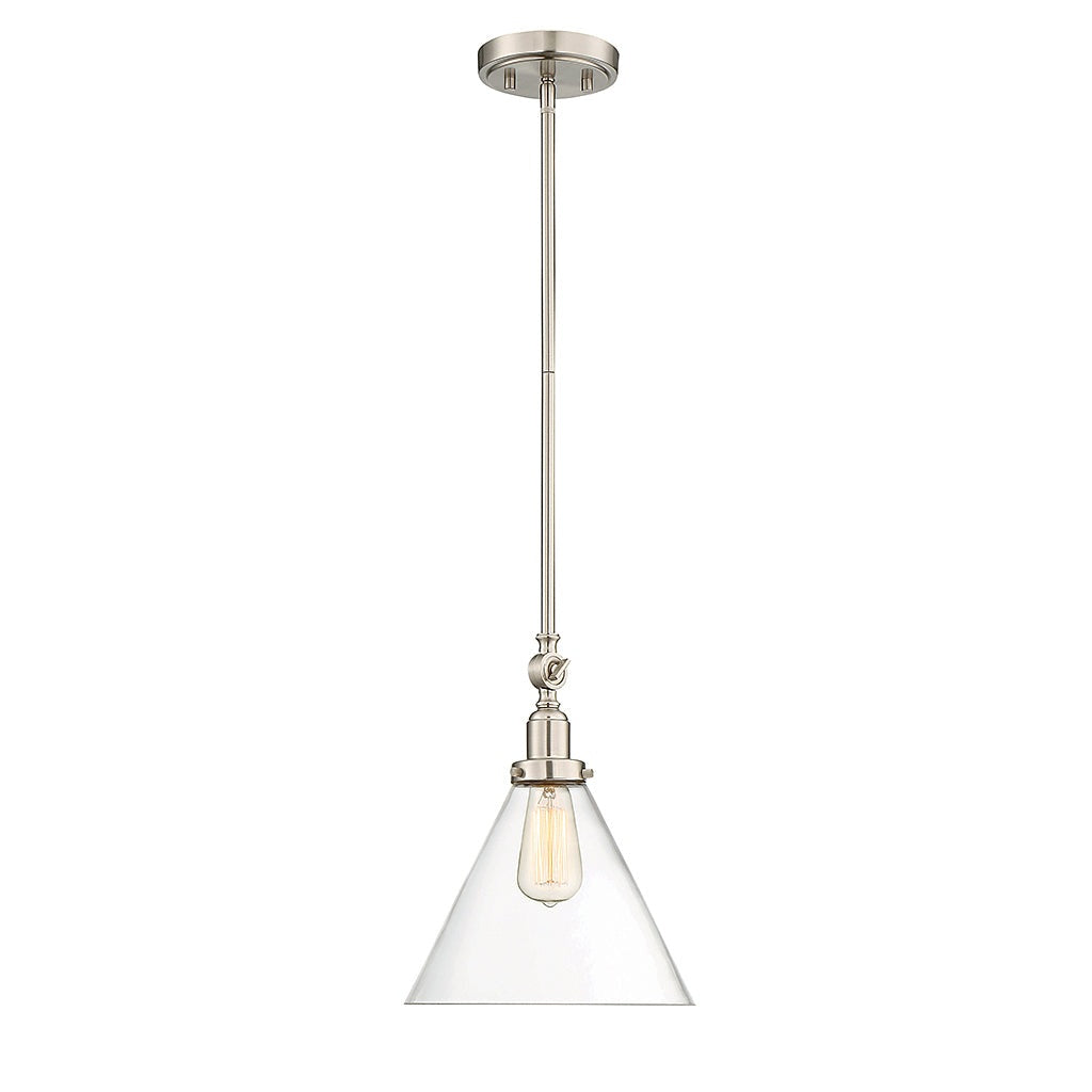 Savoy House - 7-9132-1-SN - One Light Pendant - Drake - Satin Nickel