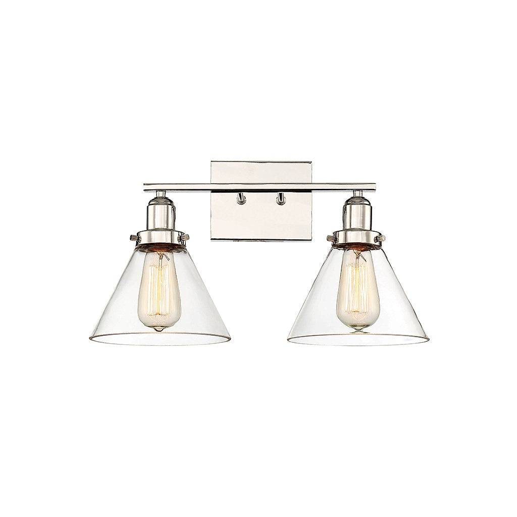 Savoy House - 8-9130-2-109 - Two Light Bath Bar - Drake - Polished Nickel
