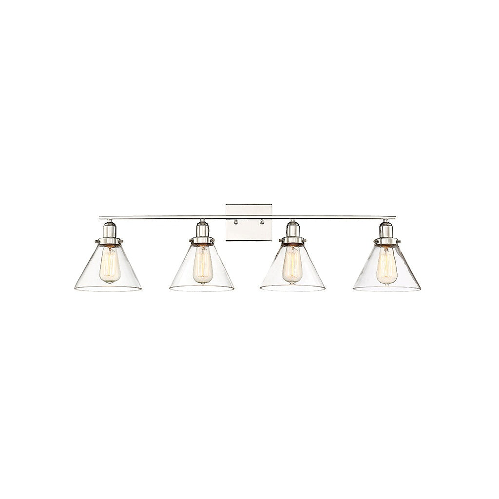 Savoy House - 8-9130-4-109 - Four Light Bath Bar - Drake - Polished Nickel