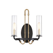 Savoy House - 9-8073-2-51 - Two Light Wall Sconce - Kearney - Vintage Black with Warm Brass