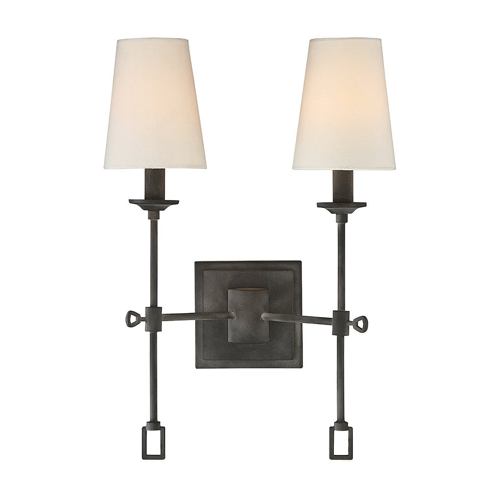 Savoy House - 9-9004-2-88 - Two Light Wall Sconce - Lorainne - Oxidized Black