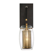 Savoy House - 9-9065-1-95 - One Light Wall Sconce - Dunbar - Warm Brass with Bronze