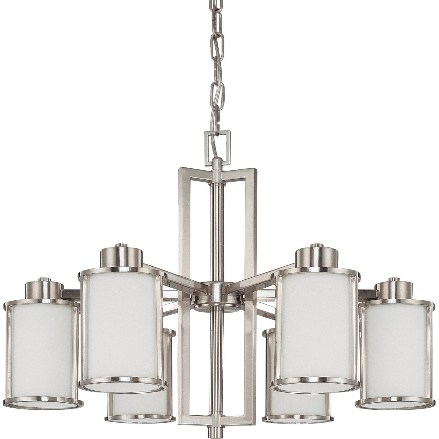 Nuvo Lighting - 60-2853 - Six Light Chandelier - Odeon - Brushed Nickel