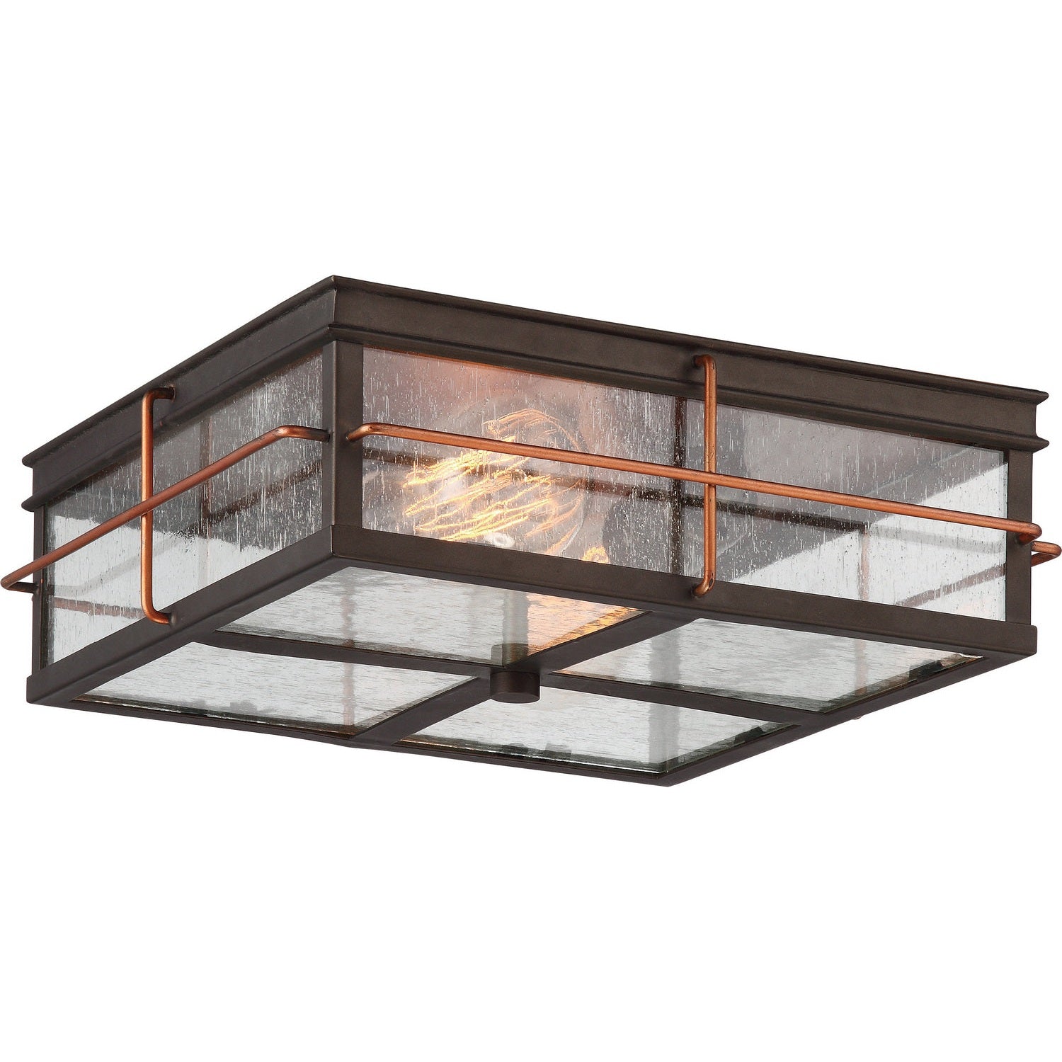 Nuvo Lighting - 60-5834 - Two Light Flush Mount - Howell - Bronze / Copper