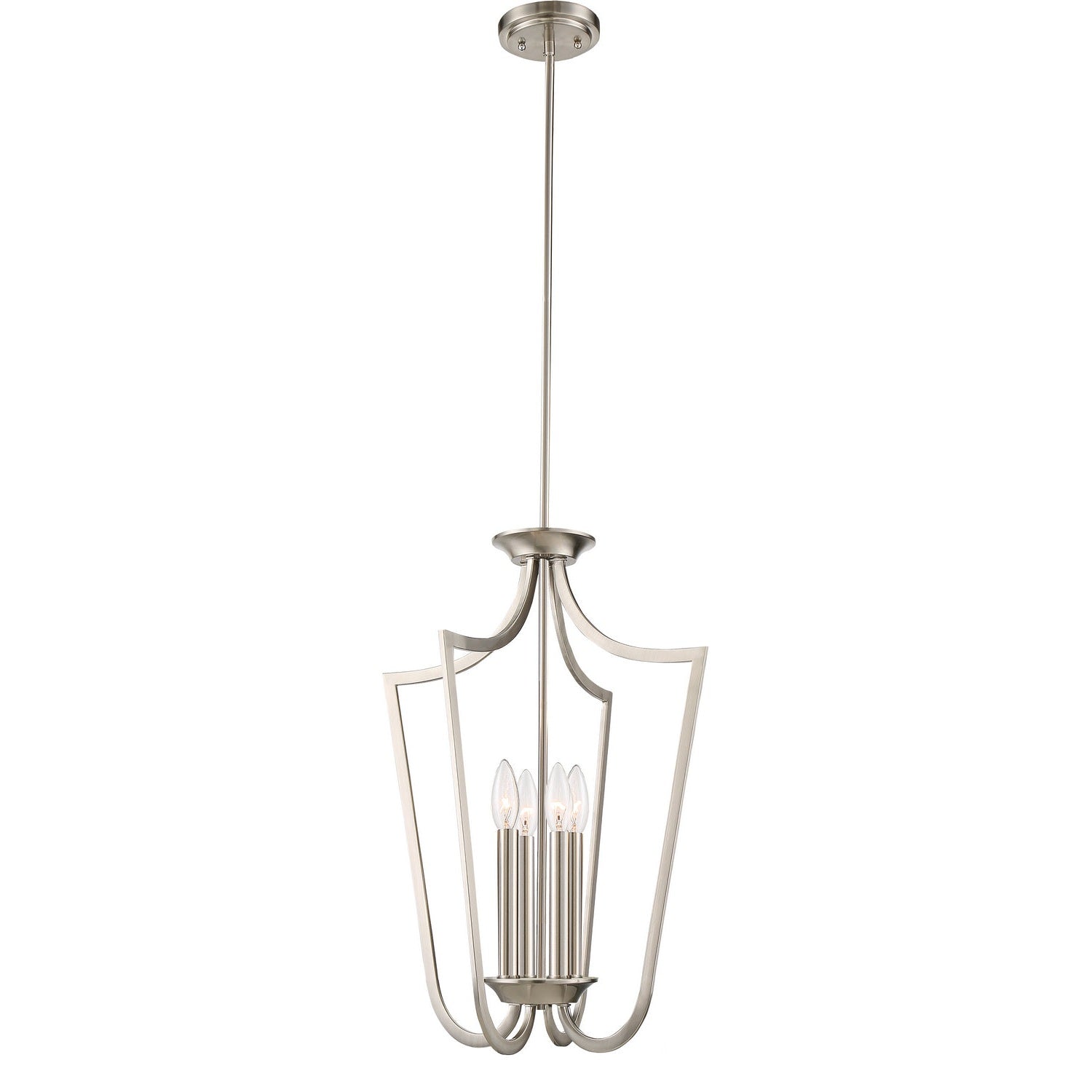 Nuvo Lighting - 60-5876 - Four Light Pendant - Laguna - Brushed Nickel