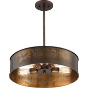 Nuvo Lighting - 60-5894 - Four Light Pendant - Kettle - Weathered Brass
