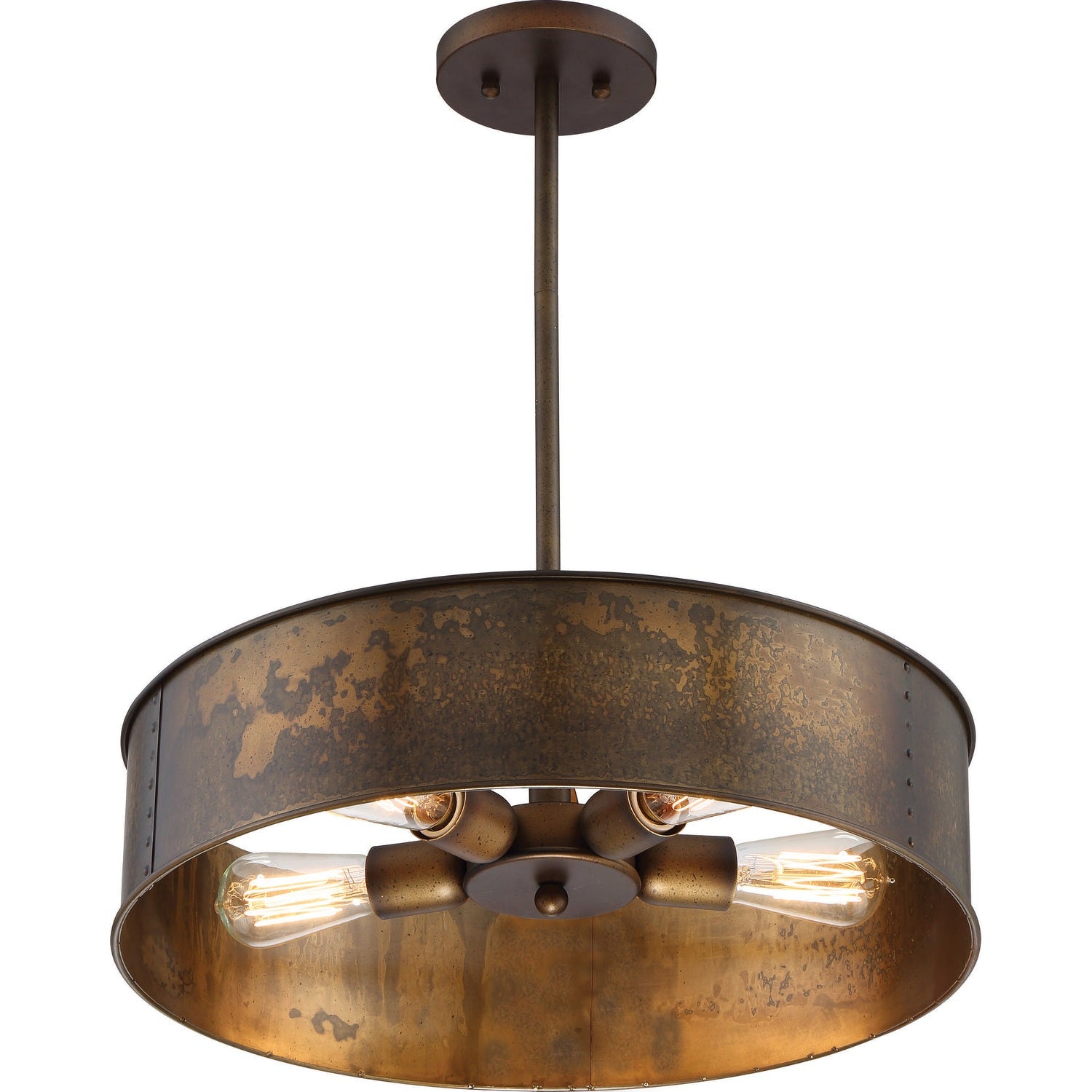 Nuvo Lighting - 60-5894 - Four Light Pendant - Kettle - Weathered Brass
