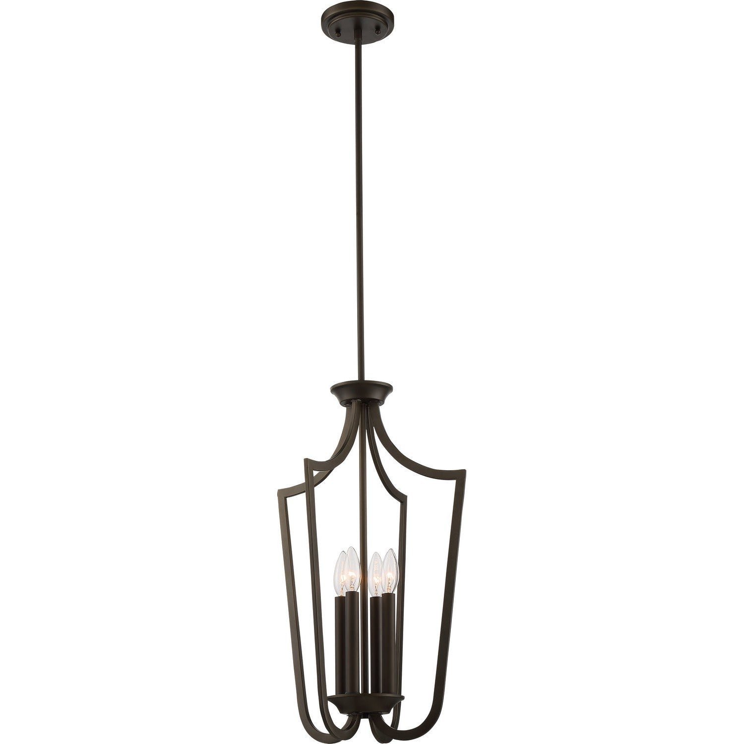 Nuvo Lighting - 60-5976 - Four Light Pendant - Laguna - Forest Bronze