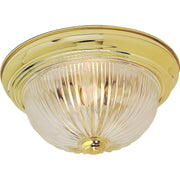 Nuvo Lighting - SF76-091 - Two Light Flush Mount - Polished Brass