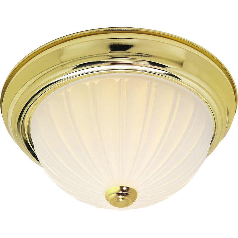 Nuvo Lighting - SF76-124 - Two Light Flush Mount - Polished Brass