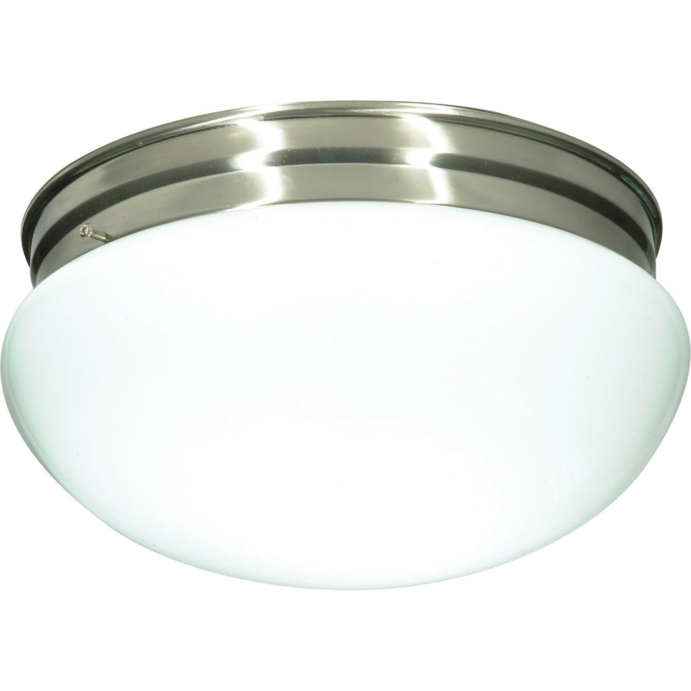 Nuvo Lighting - SF76-605 - Two Light Flush Mount - Brushed Nickel
