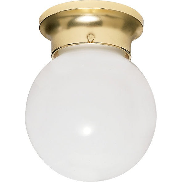Nuvo Lighting - SF77-108 - One Light Flush Mount - Polished Brass