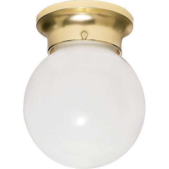 Nuvo Lighting - SF77-109 - One Light Flush Mount - Polished Brass