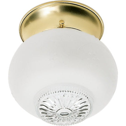 Nuvo Lighting - SF77-122 - One Light Flush Mount - Polished Brass