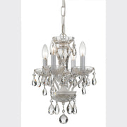 Crystorama - 5534-WW-CL-S - Four Light Mini Chandelier - Welton - Wet White