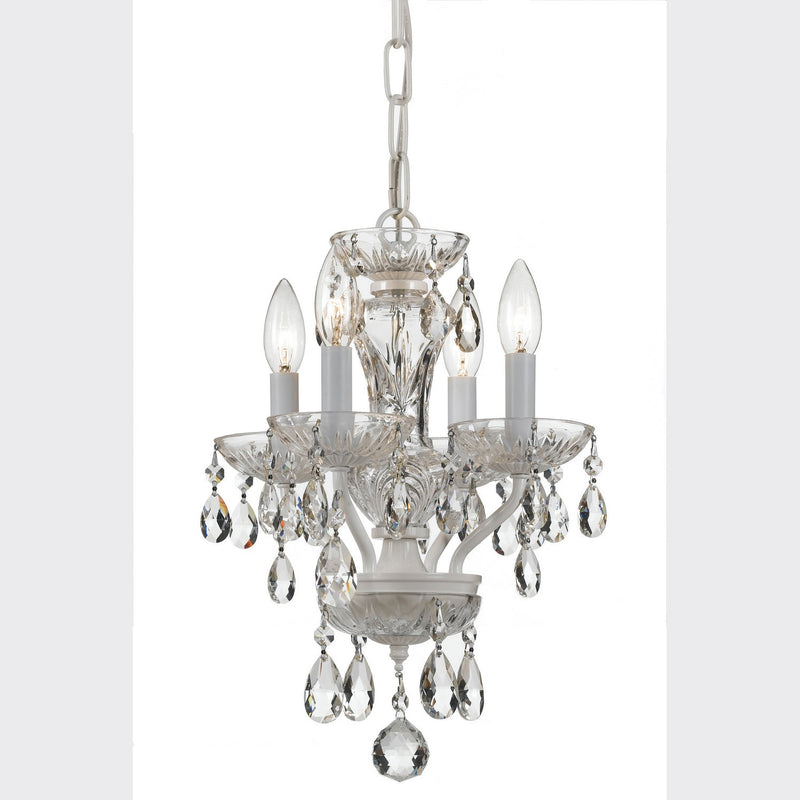 Crystorama - 5534-WW-CL-S - Four Light Mini Chandelier - Welton - Wet White