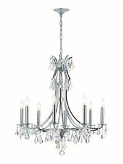 Crystorama - 5938-CH-CL-S - Eight Light Chandelier - Cedar - Polished Chrome