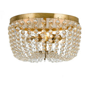 Crystorama - 600-GA - Three Light Flush Mount - Rylee - Antique Gold