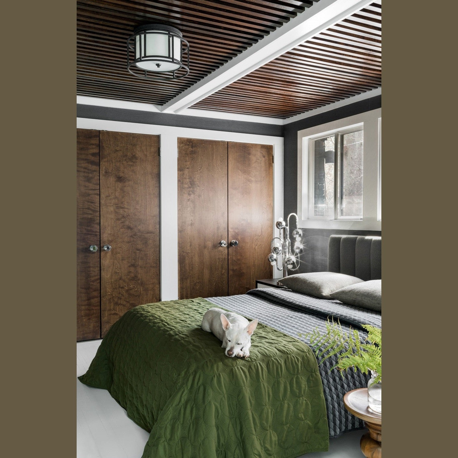 Crystorama - 9590-MK - Two Light Flush Mount - Hulton - Matte Black